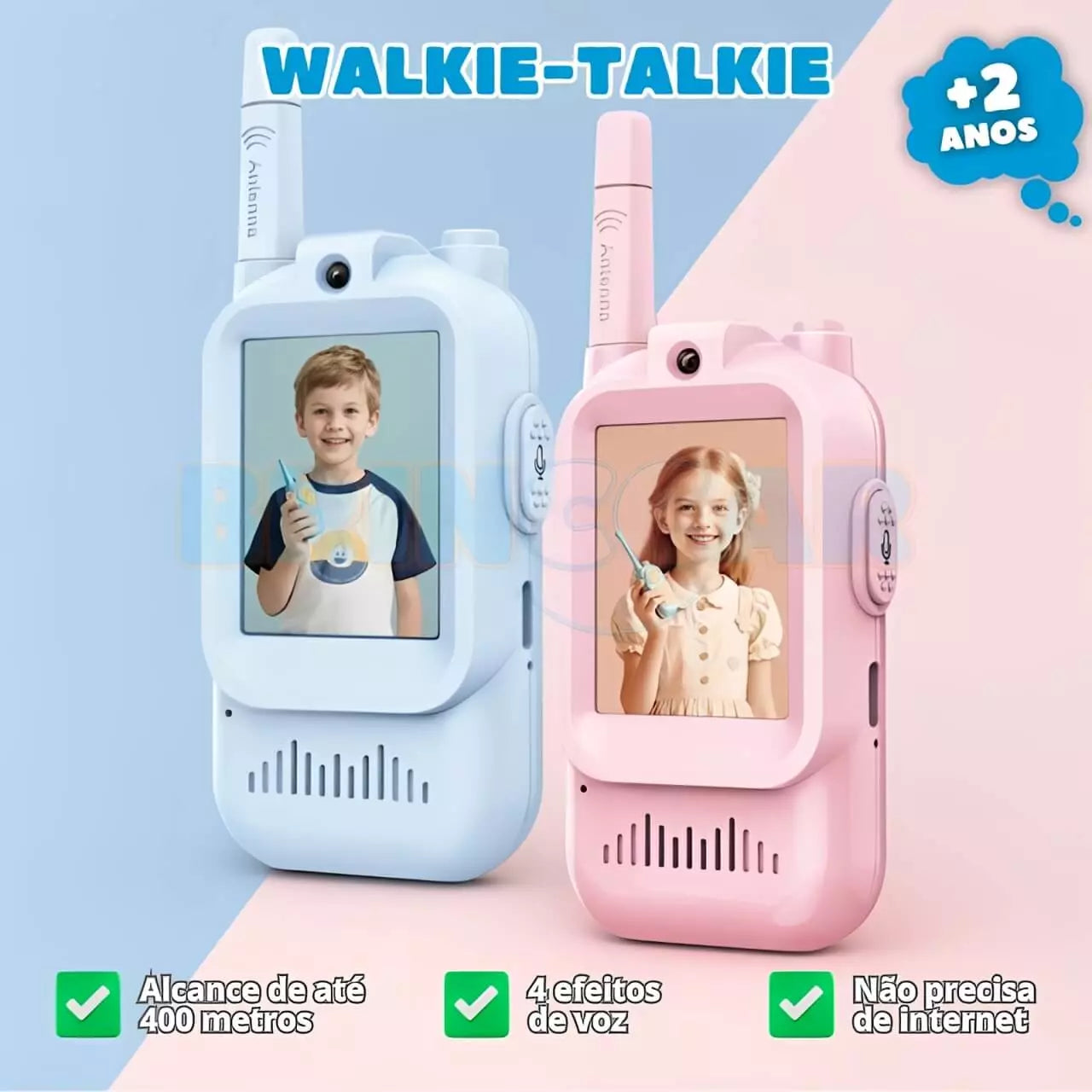 Walkie-Talkie Digital Infantil Brinccar