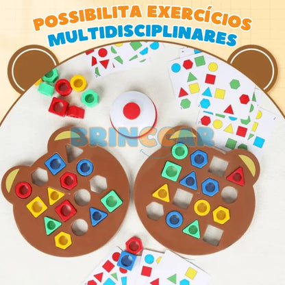Jogo Batalha Geométrica Montessori (Campainha Grátis)