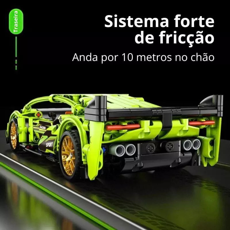 Blocos de Construção Carro Crianças Racing (Compre 2 Ganhe 50% na 2ª Unidade)