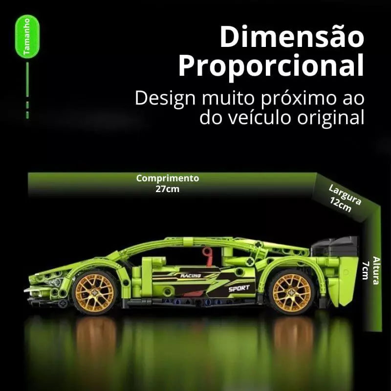 Blocos de Construção Carro Crianças Racing (Compre 2 Ganhe 50% na 2ª Unidade)
