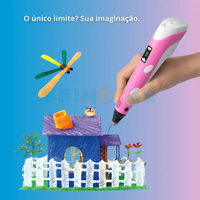 Caneta de Impressão 3D Brinccar (SALDÃO⚡FÉRIAS)
