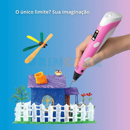 Caneta de Impressão 3D Brinccar (SALDÃO⚡FÉRIAS)