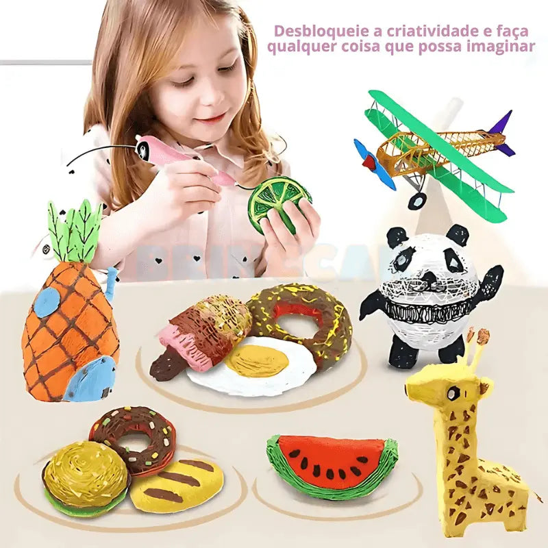 Caneta de Impressão 3D Brinccar (SALDÃO⚡FÉRIAS)