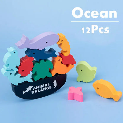 Brinquedo Equilíbrio Madeira Montessori