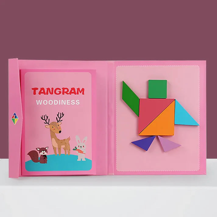 Quebra-Cabeça Magnético Tangram Montessori