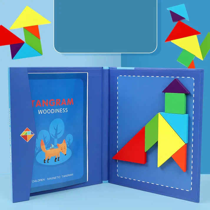 Quebra-Cabeça Magnético Tangram Montessori