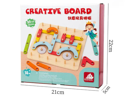 Brinquedo Geométrico Sensorial Madeira Montessori