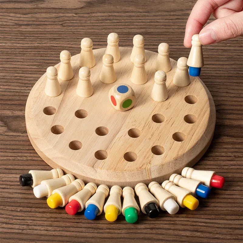 Jogo da Memória Madeira Cores Montessori