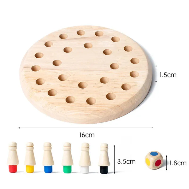 Jogo da Memória Madeira Cores Montessori